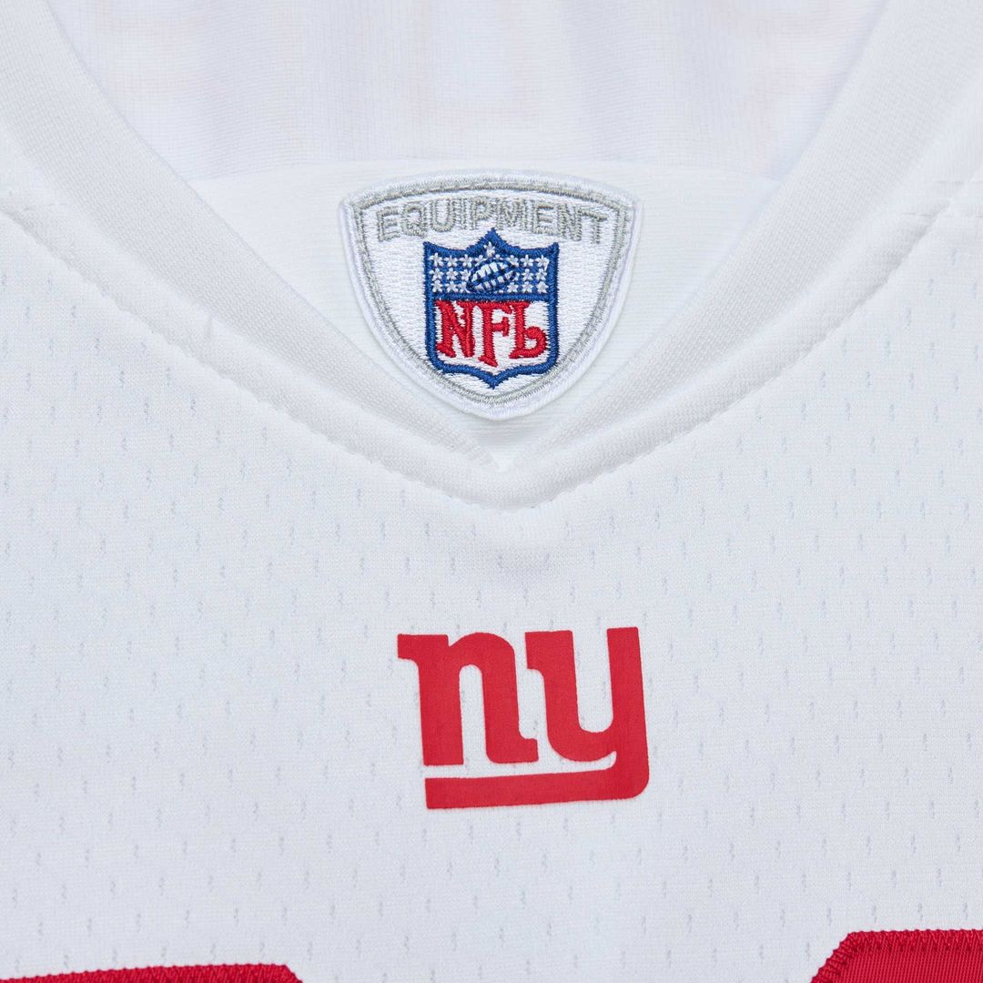 New York Giants Michael Strahan Mitchell & Ness White Legacy Replica Jersey product image 4, provided for visual reference