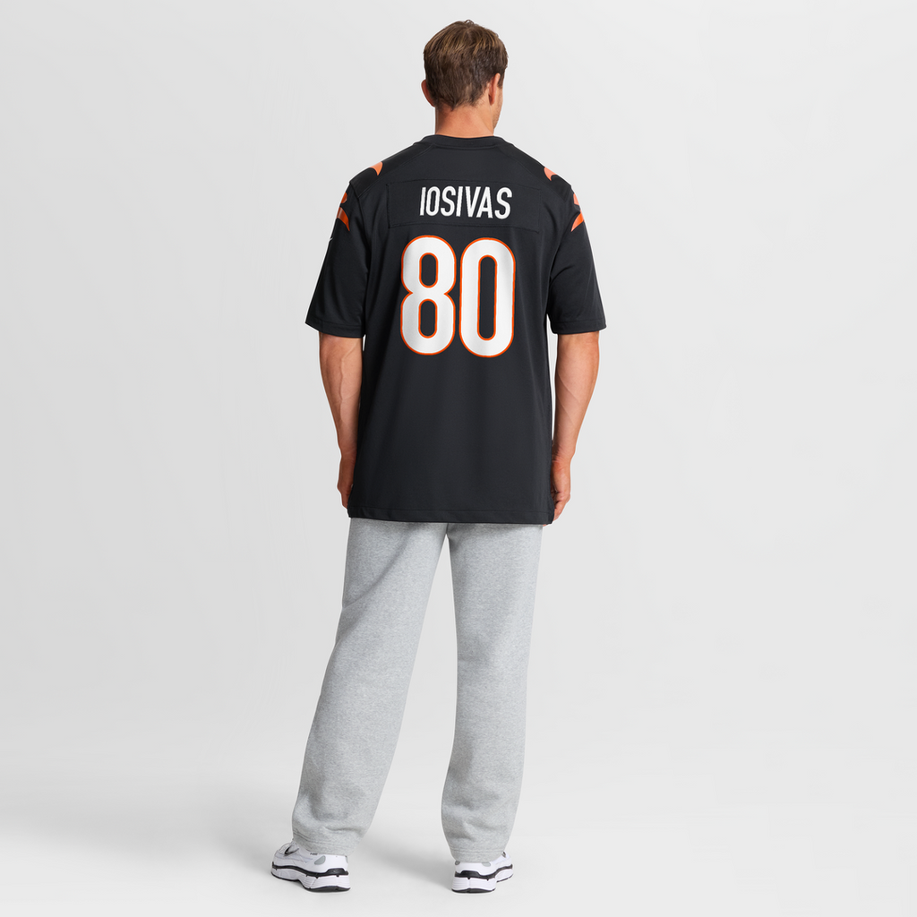 Cincinnati Bengals Andrei Iosivas Nike Black Team Game Jersey product image 8, provided for visual reference and product