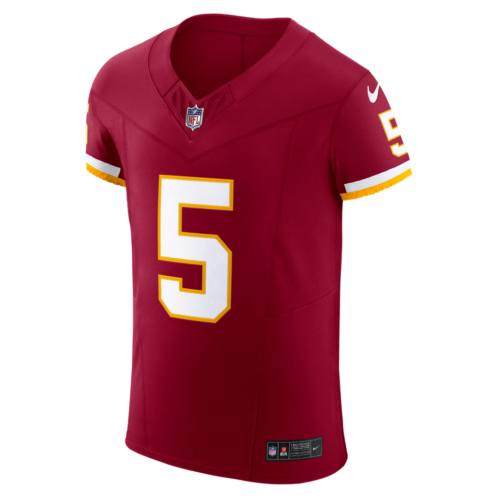 Washington Commanders Jayden Daniels Nike Burgundy Team Vapor F.U.S.E. Elite Jersey product image 2, provided for visual