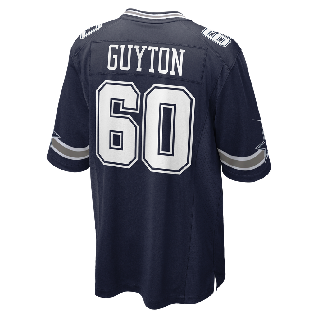 Dallas Cowboys Tyler Guyton Nike Navy Player Game Jersey product image 3, provided for visual reference and product detail