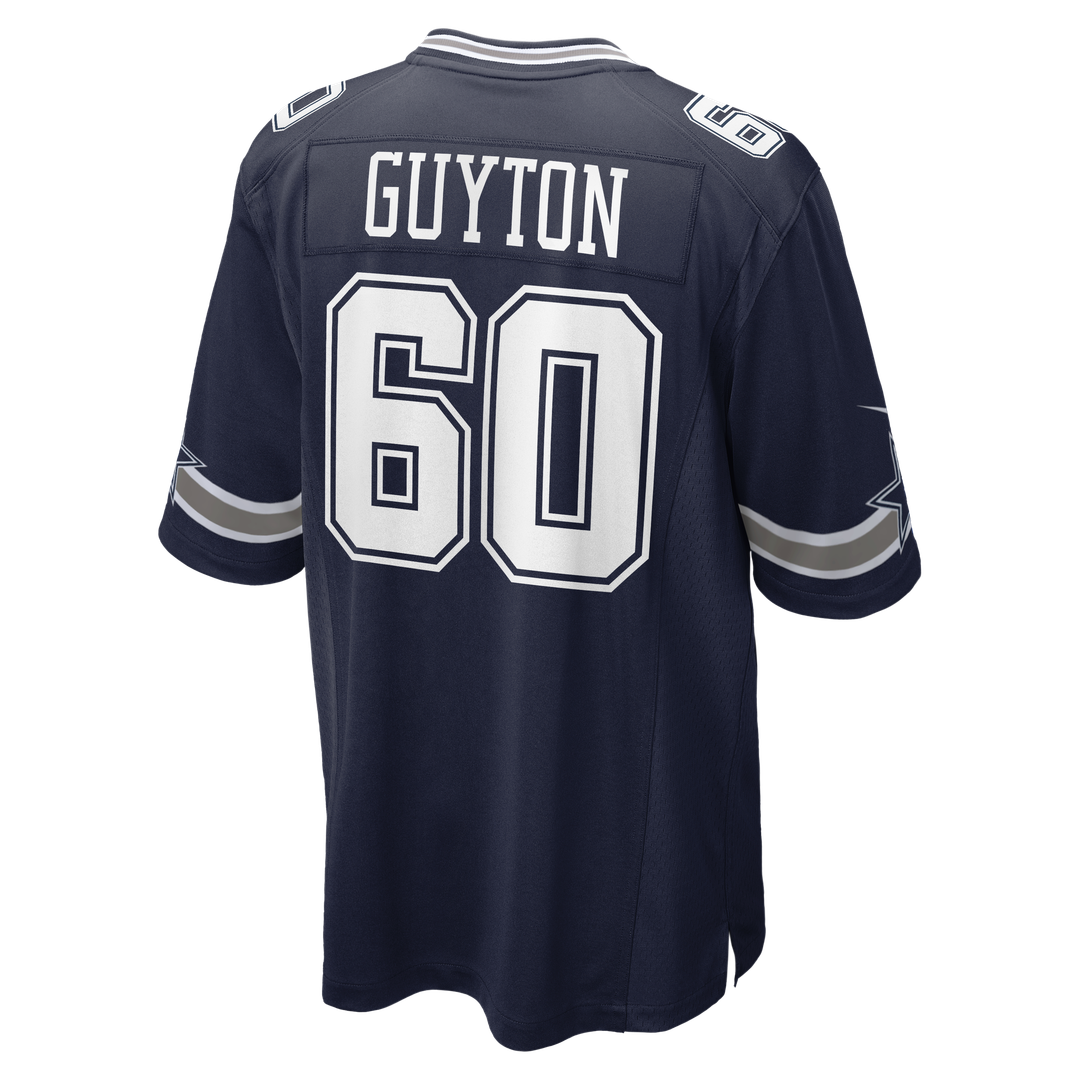 Dallas Cowboys Tyler Guyton Nike Navy Player Game Jersey product image 3, provided for visual reference and product detail