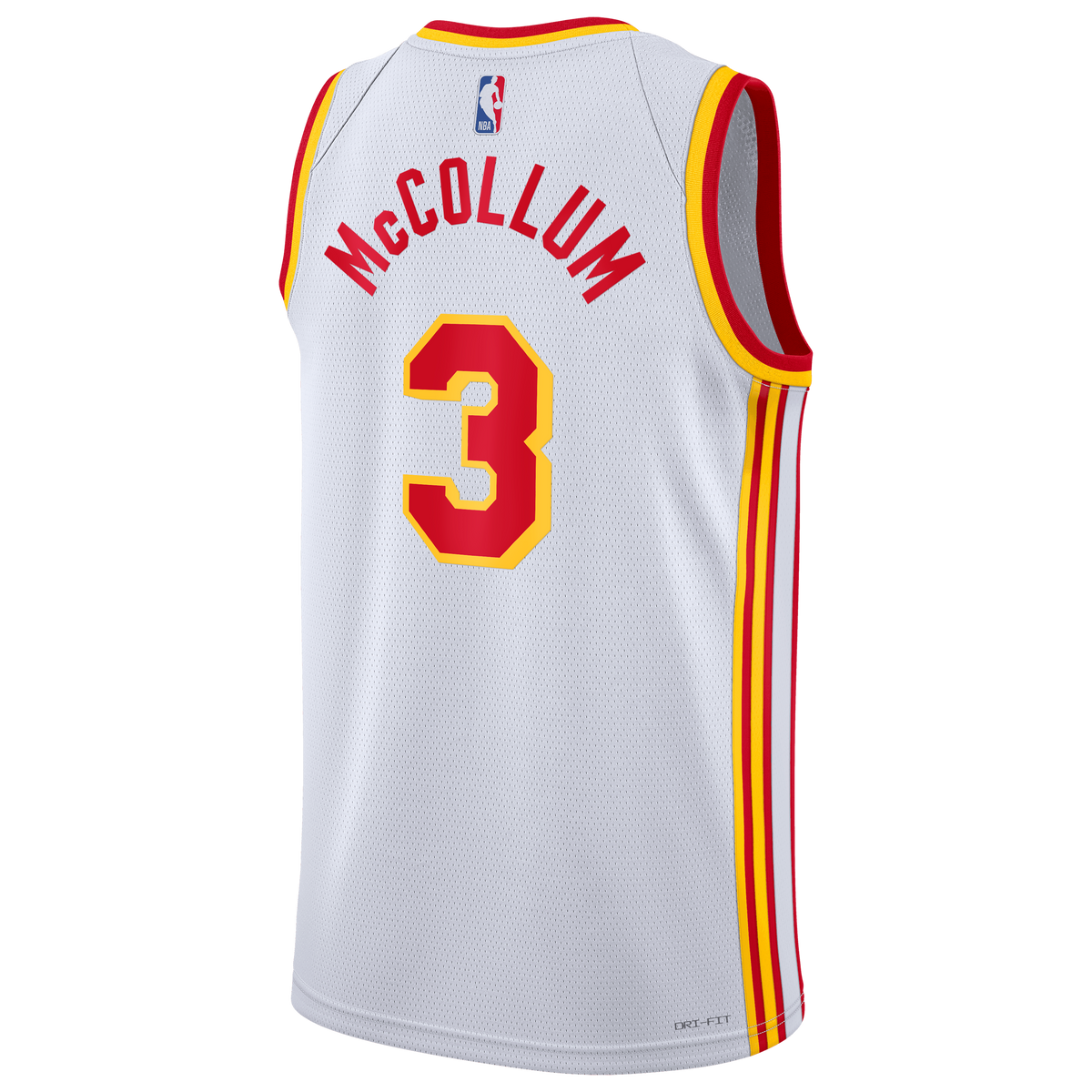 Atlanta Hawks Nike Association Edition Swingman Jersey - White - CJ McCollum - Unisex product image 4, provided for visual