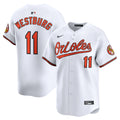 Baltimore Orioles Jordan Westburg Nike White Home Limited Player Jersey product image 1, provided for visual reference and