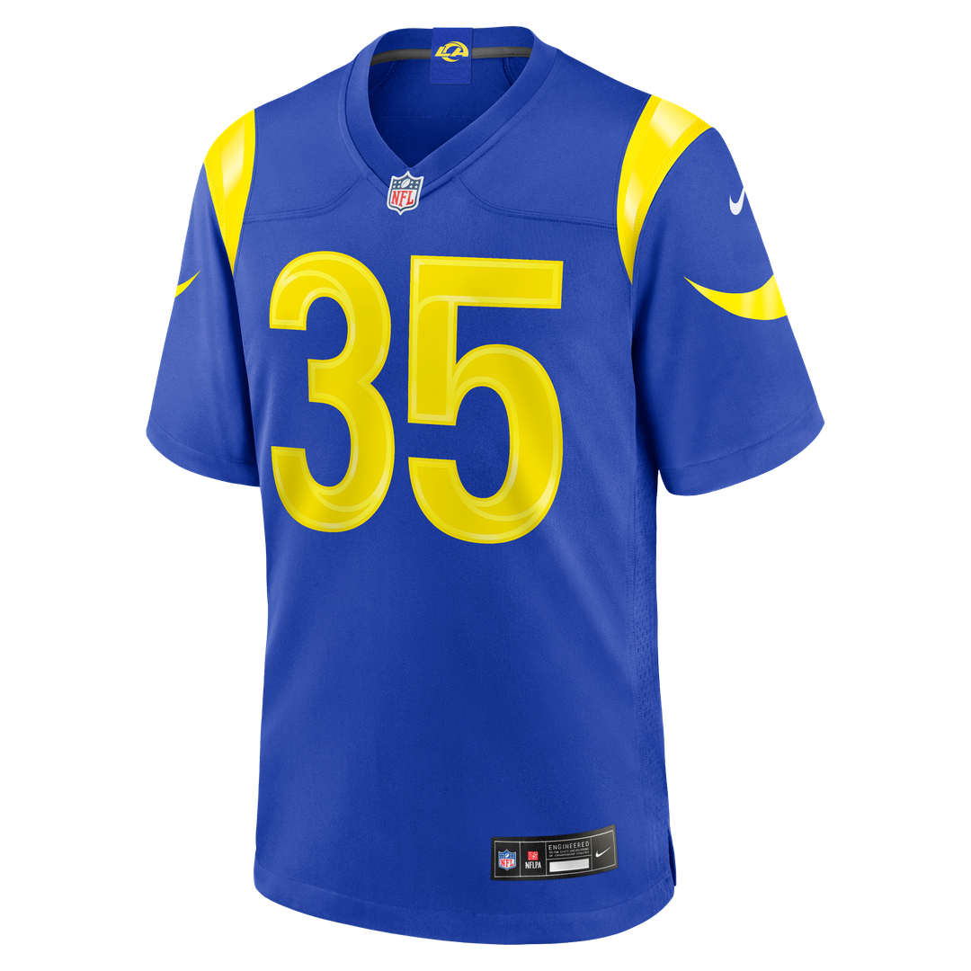 Los Angeles Rams Jaylen Watson Nike Royal Team Game Jersey product image 2, provided for visual reference and product detail