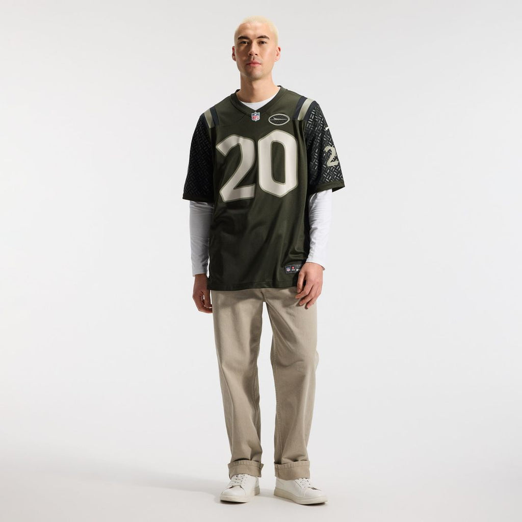 New York Jets Breece Hall Nike Green Rivalries Collection Game Jersey product image 4, provided for visual reference and