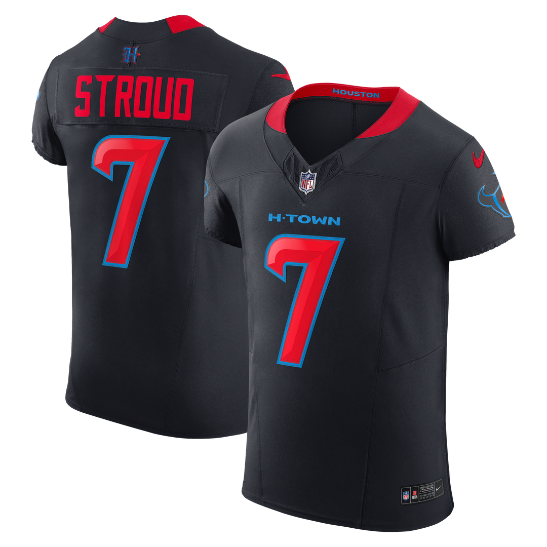 Houston Texans C.J. Stroud Nike Navy Alternate 2 Vapor F.U.S.E. Elite Jersey product image 1, provided for visual reference