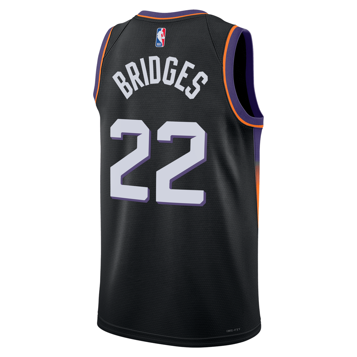 Phoenix Suns Jordan Brand Statement Edition Jersey - Black - Miles Bridges - Unisex product image 4, provided for visual