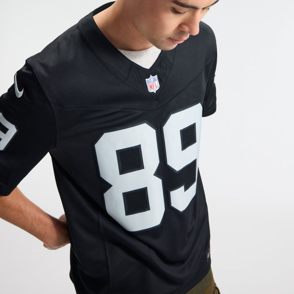 Las Vegas Raiders Brock Bowers Nike White Vapor F.U.S.E. Stitched Limited Jersey product image 15, provided for visual