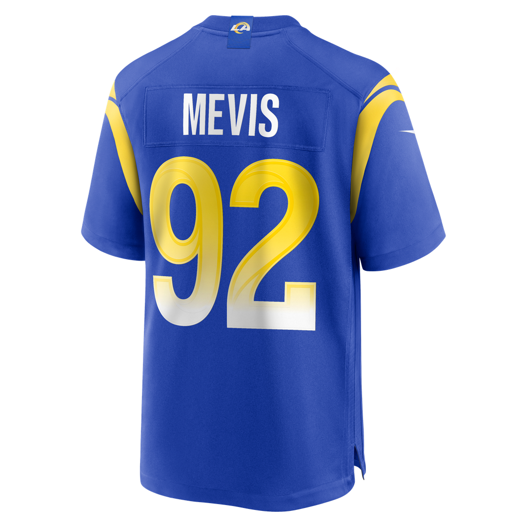 Los Angeles Rams Harrison Mevis Nike Royal Team Game Jersey product image 3, provided for visual reference and product