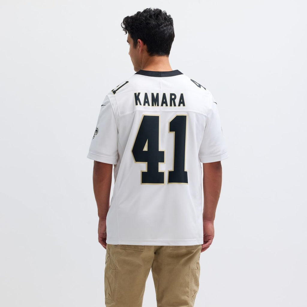 New Orleans Saints Alvin Kamara Nike White Vapor F.U.S.E. Limited Jersey product image 5, provided for visual reference and