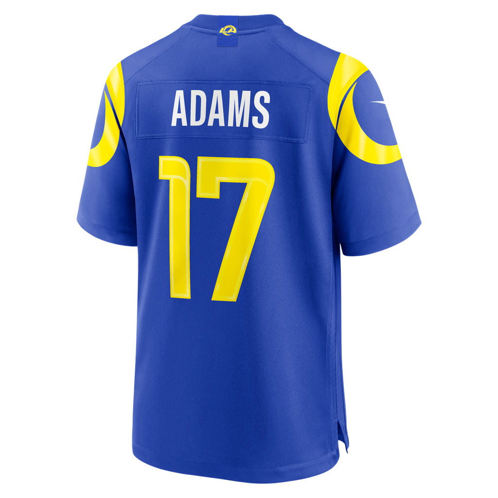 Los Angeles Rams Davante Adams Nike Royal Team Game Player Jersey product image 7, provided for visual reference and product