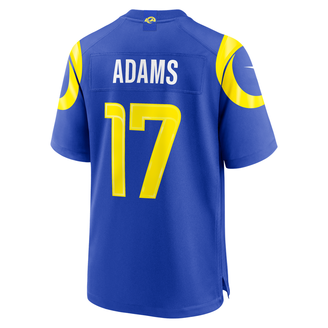 Los Angeles Rams Davante Adams Nike Royal Team Game Player Jersey product image 7, provided for visual reference and product