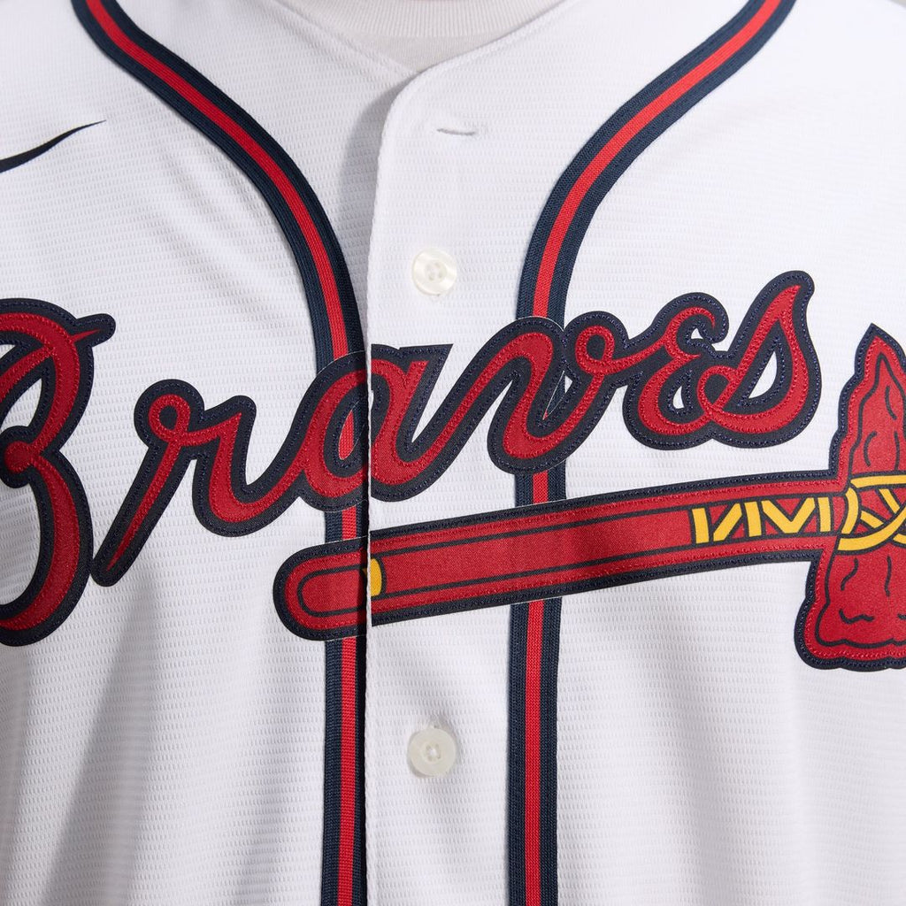 Atlanta Braves Nike White Home Replica Team Jersey product image 10, provided for visual reference and product detail review