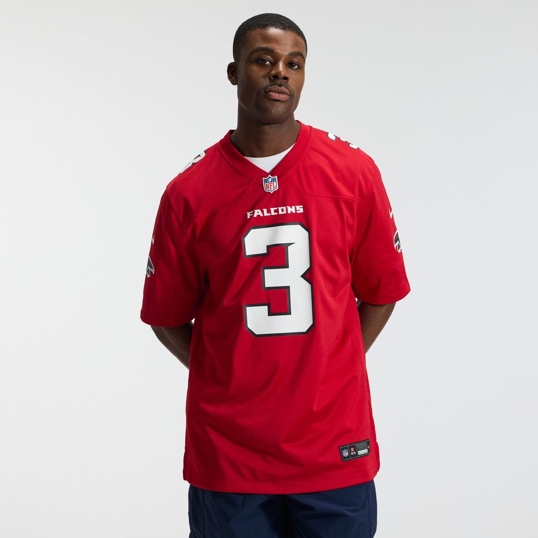 Atlanta Falcons Jessie Bates III Nike Red Game Jersey product image 2, provided for visual reference and product detail