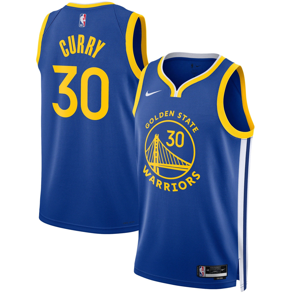 Golden State Warriors Nike Icon Swingman Jersey - Stephen Curry - Unisex product image 1, provided for visual reference and