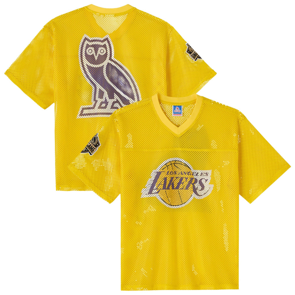 Los Angeles Lakers X OVO Mesh Football Jersey - Mens product image 2