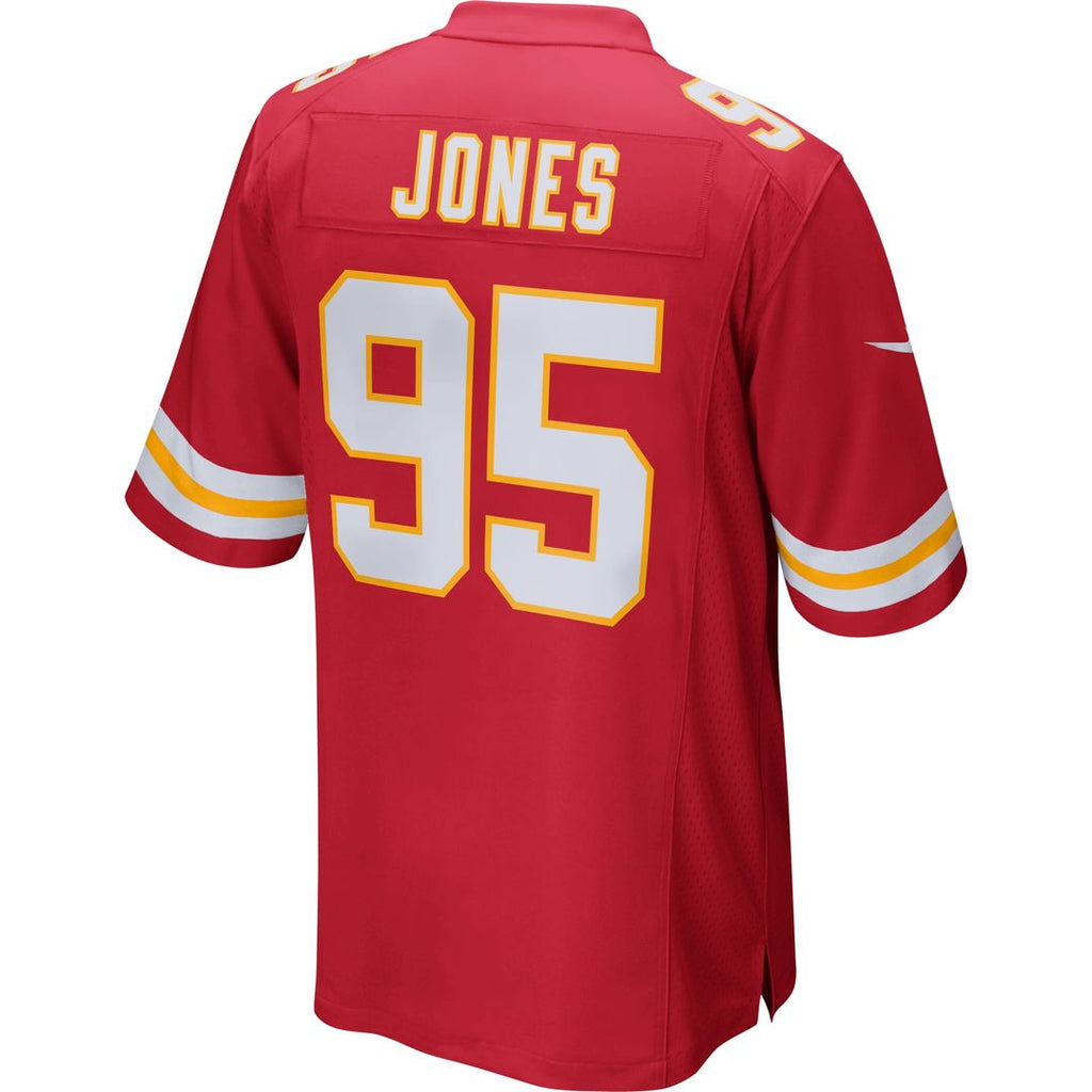 Kansas City Chiefs Chris Jones Nike Red Game Jersey product image 3, provided for visual reference and product detail review