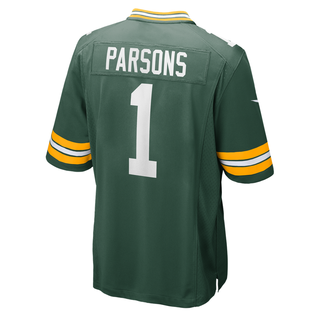 Green Bay Packers Micah Parsons Nike White Game Player Jersey product image 35, provided for visual reference and product
