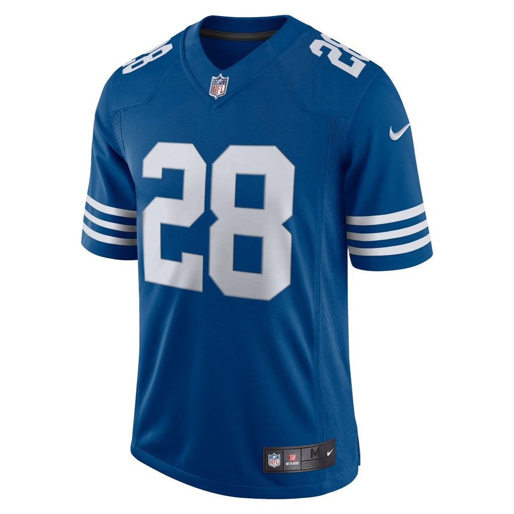 Indianapolis Colts Jonathan Taylor Nike Royal Alternate Vapor Limited Jersey product image 2, provided for visual reference