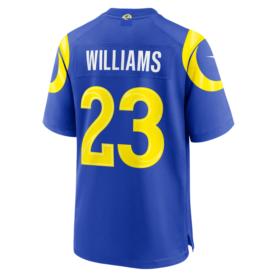 Los Angeles Rams Kyren Williams Nike Royal Team Game Player Jersey product image 3, provided for visual reference and