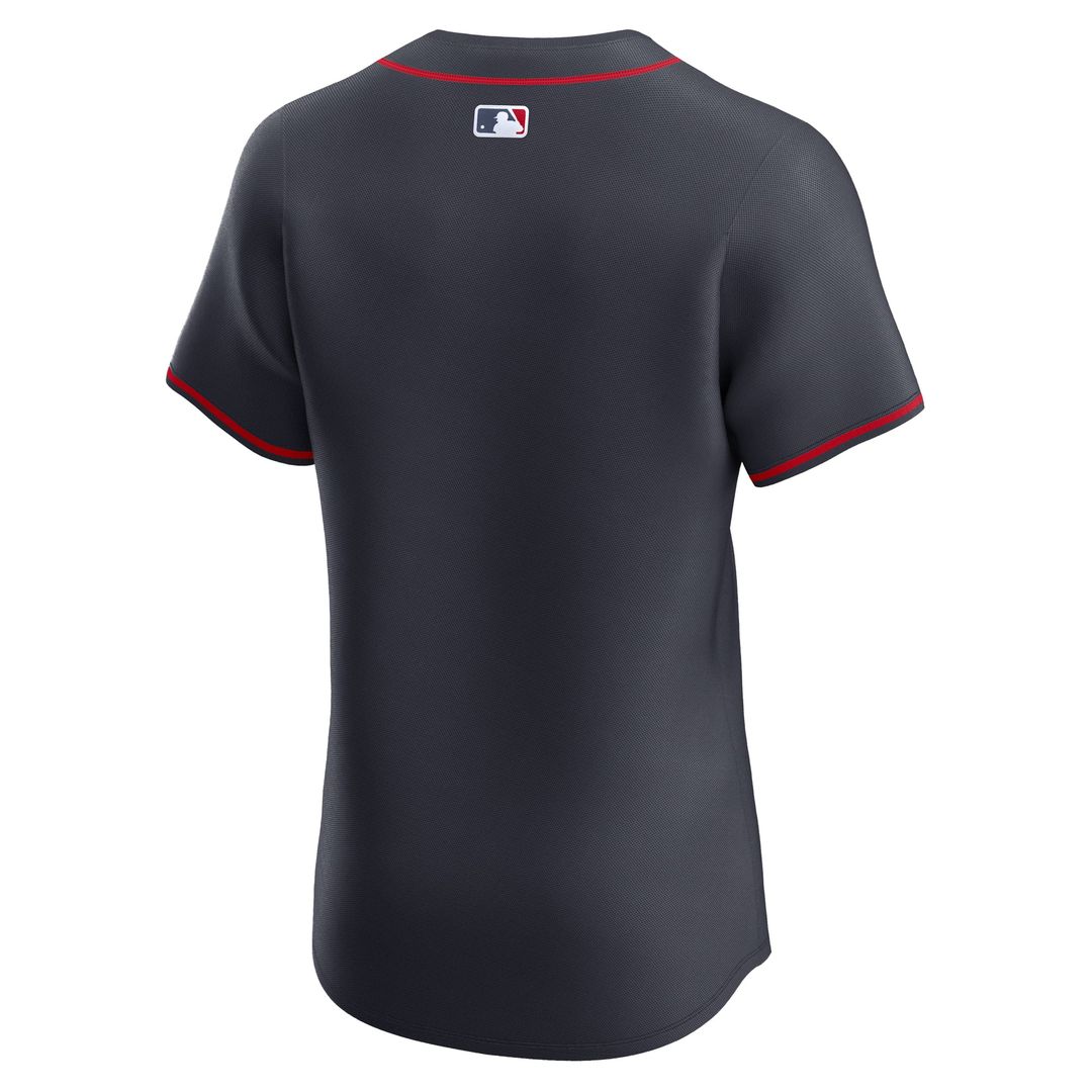 Atlanta Braves Nike Navy Alternate Elite Jersey product image 3, provided for visual reference and product detail review
