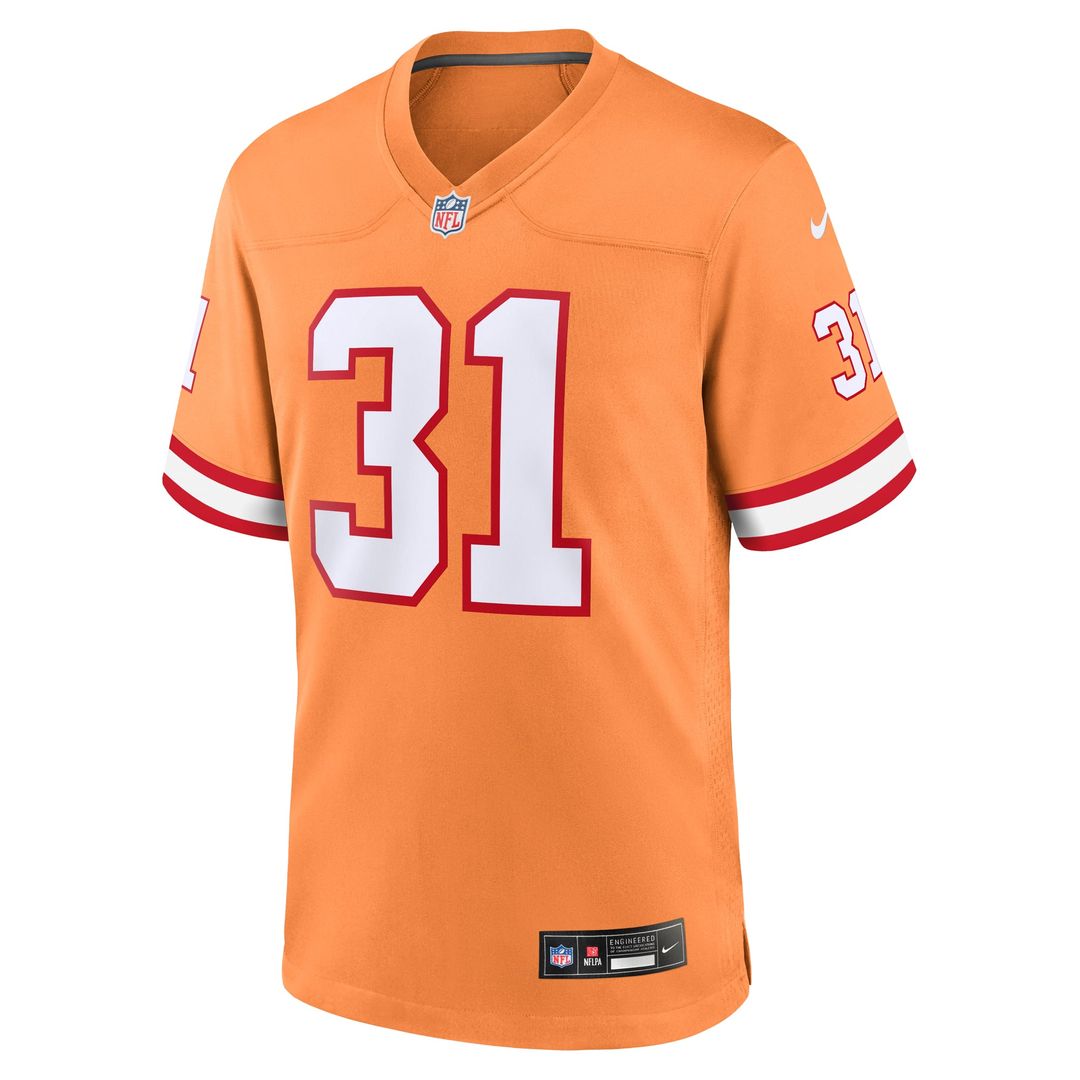 Tampa Bay Buccaneers Antoine Winfield Jr. Nike Orange Throwback Game Jersey product image 2, provided for visual reference