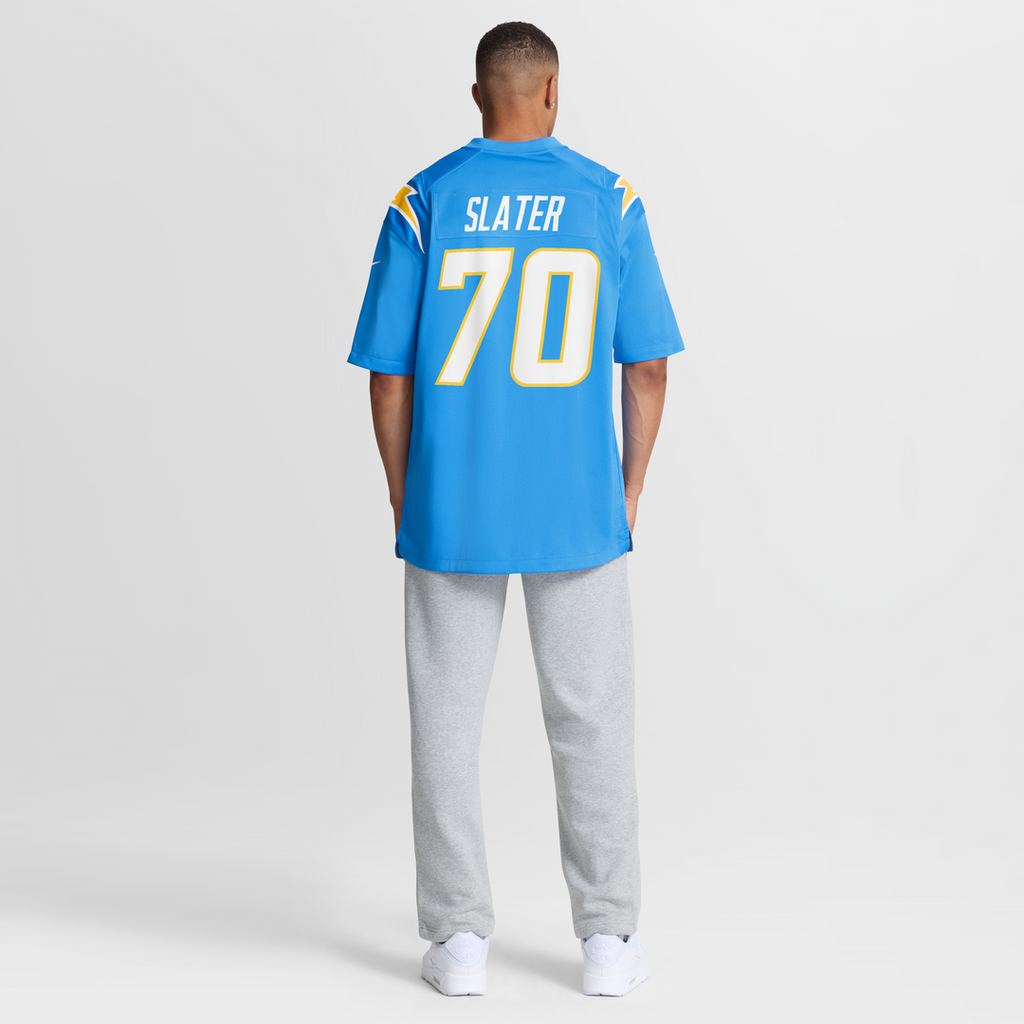 Los Angeles Chargers Rashawn Slater Nike Powder Blue Game Jersey product image 8, provided for visual reference and product