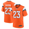 Denver Broncos Jahdae Barron Nike Orange Game Player Jersey product image 1, provided for visual reference and product