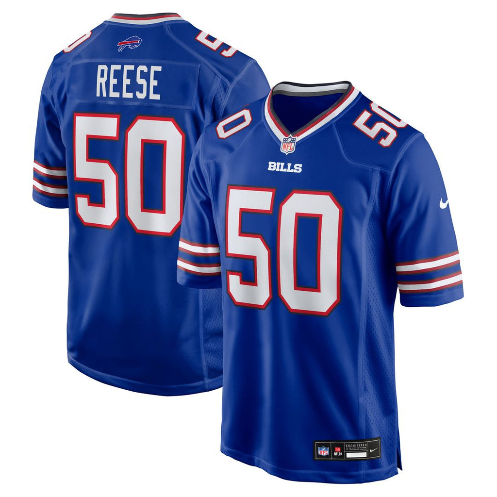Buffalo Bills Otis Reese Nike Royal Team Game Jersey product image 1, provided for visual reference and product detail review