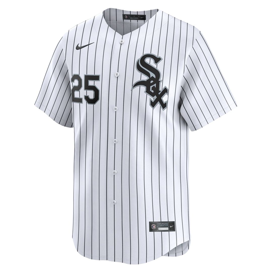 Chicago White Sox Andrew Vaughn Nike White Home Limited Player Jersey product image 2, provided for visual reference and