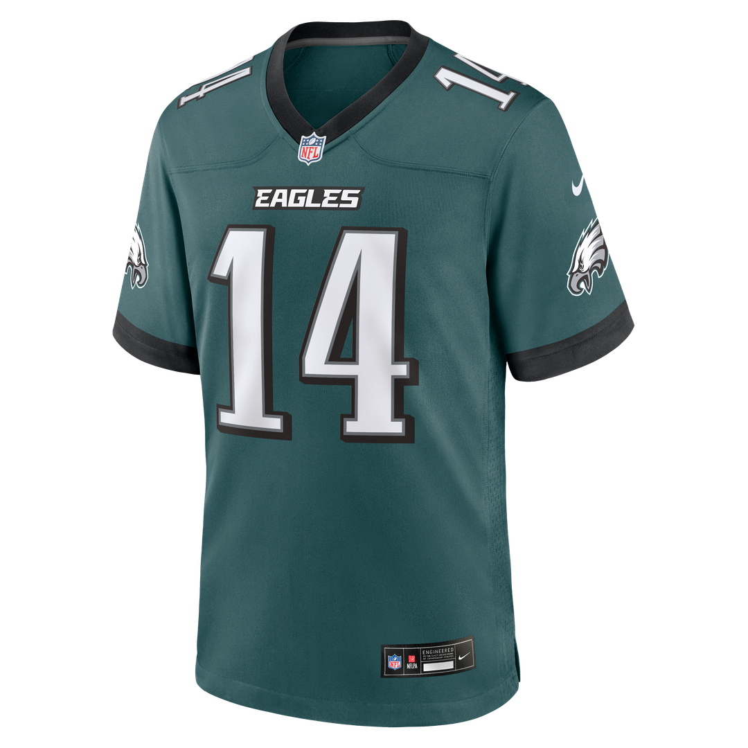 Philadelphia Eagles Andy Dalton Nike Midnight Green Team Game Jersey product image 2, provided for visual reference and