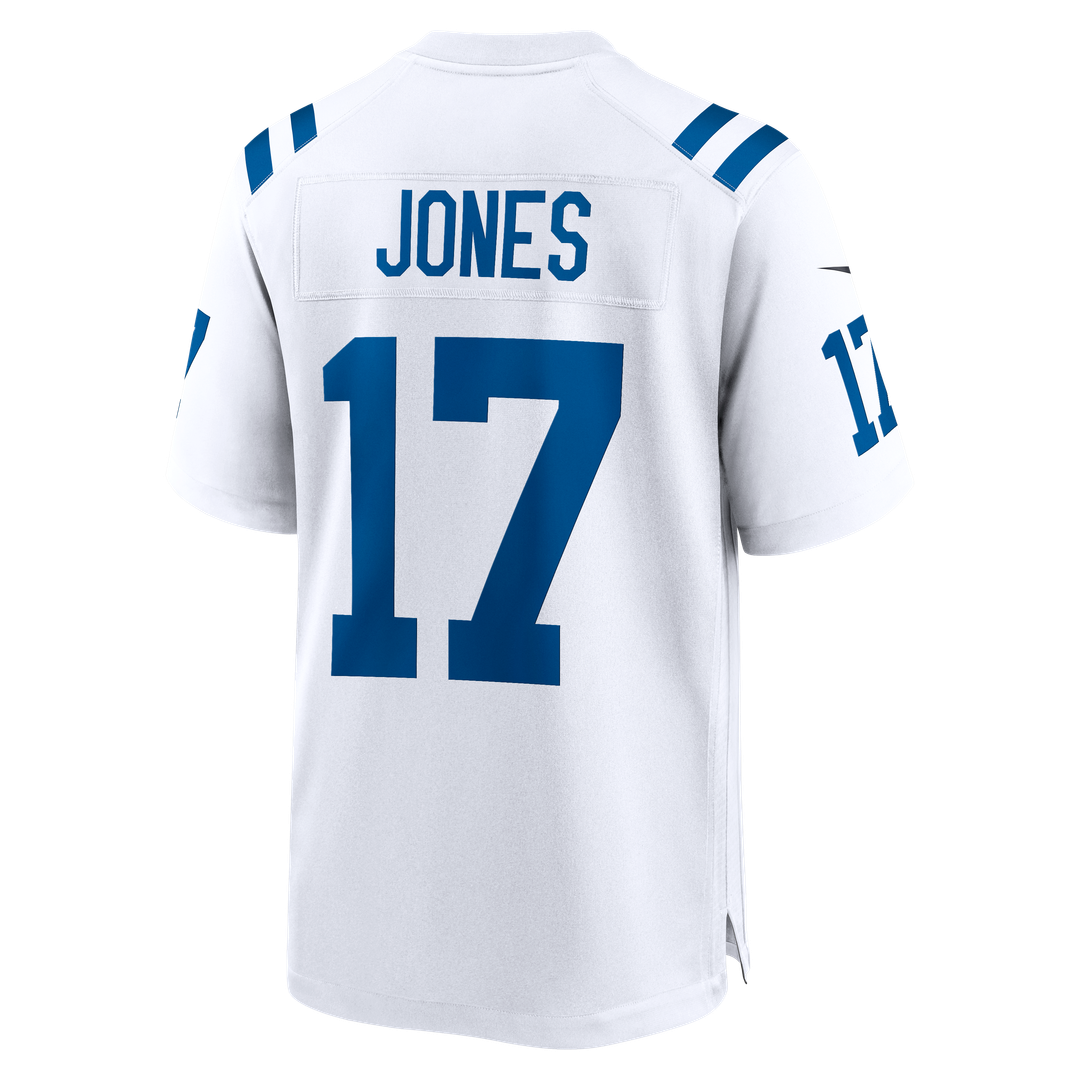 Indianapolis Colts Daniel Jones Nike White Game Jersey product image 6, provided for visual reference and product detail