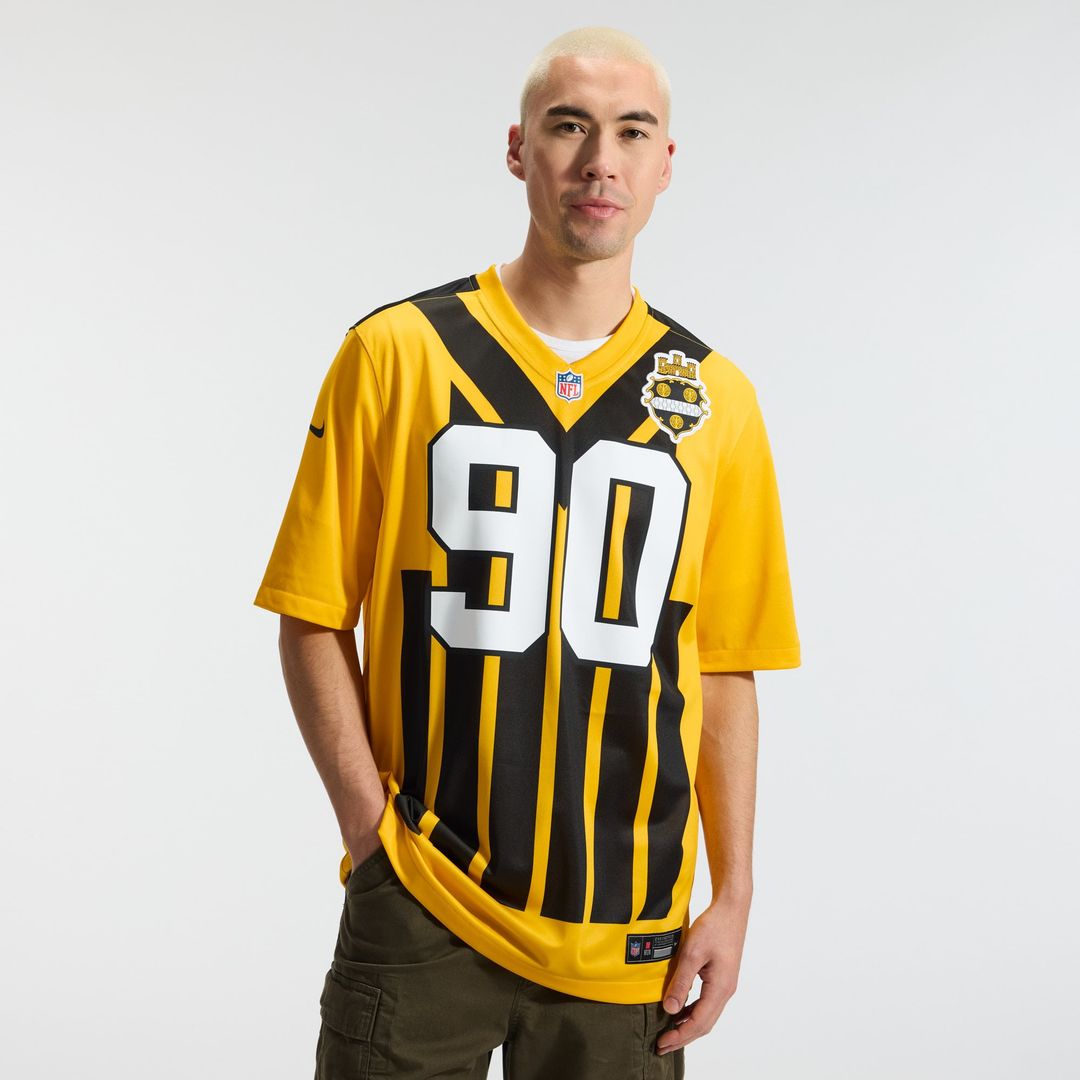 Pittsburgh Steelers T.J. Watt Nike Gold Alternate 1933 Throwback Game Jersey product image 15, provided for visual reference