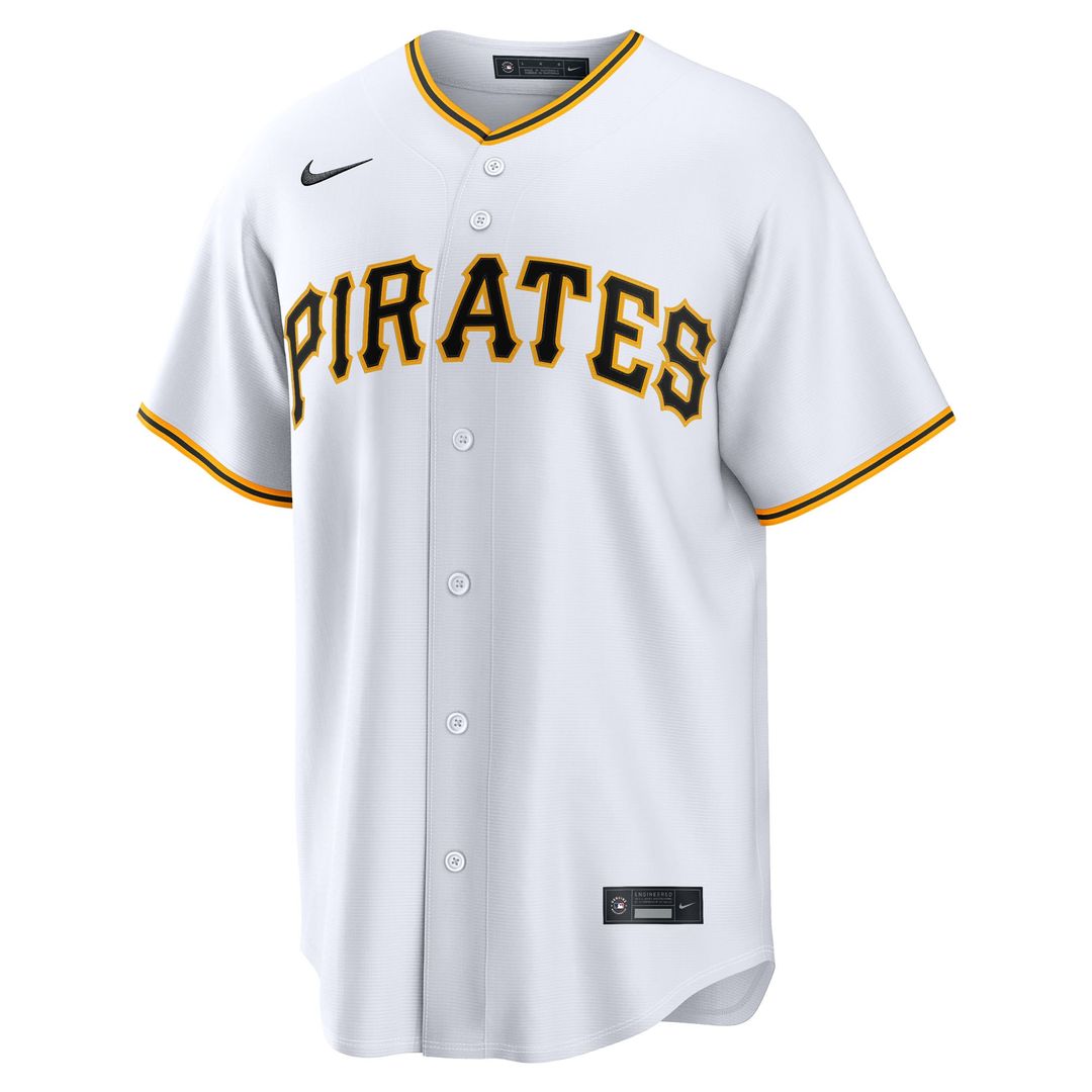 Pittsburgh Pirates Luke Weaver Nike White Home Replica Jersey product image 4, provided for visual reference and product