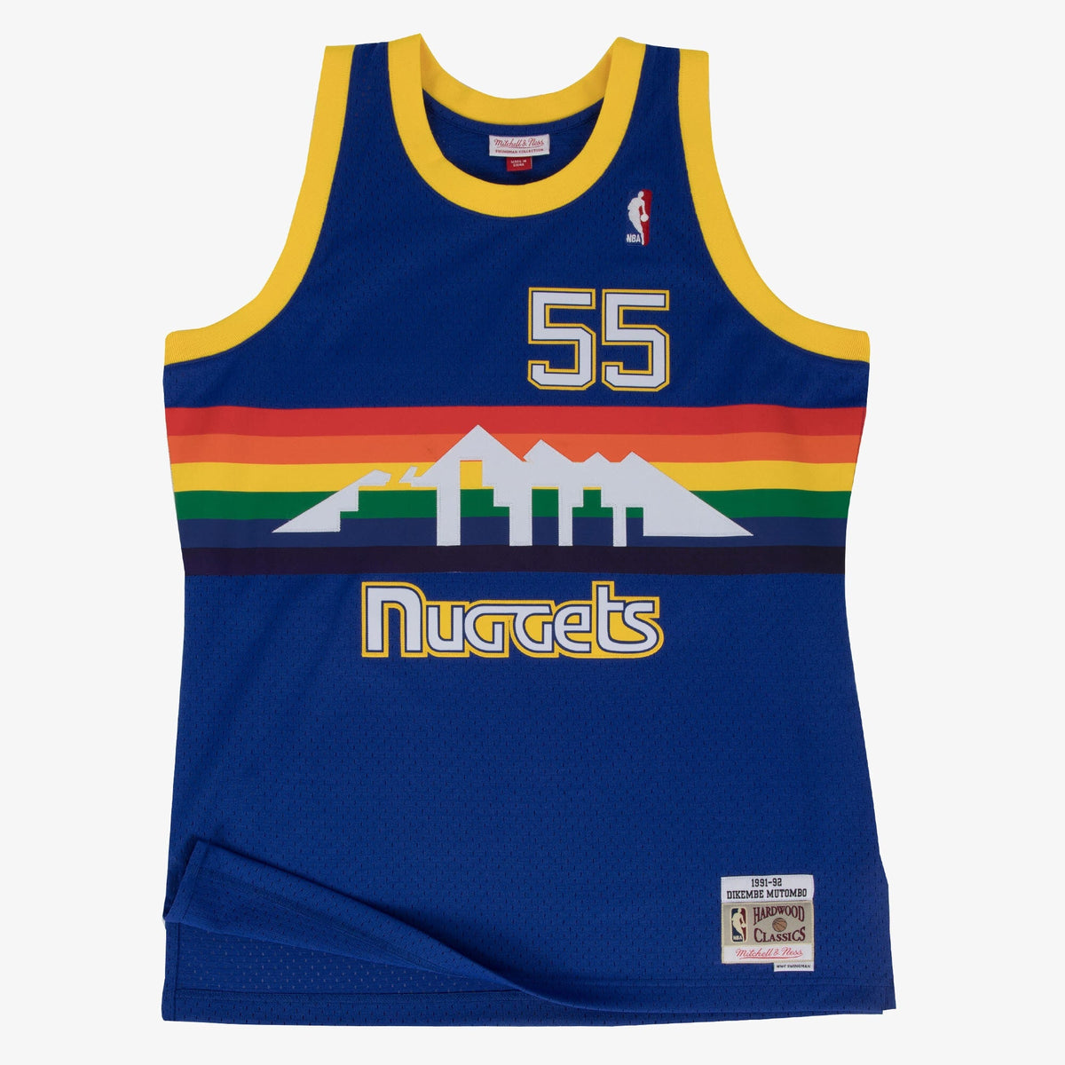 Denver Nuggets Mitchell & Ness Swingman Jersey Road Dikembe Mutombo 1991-92 product image 2, provided for visual reference