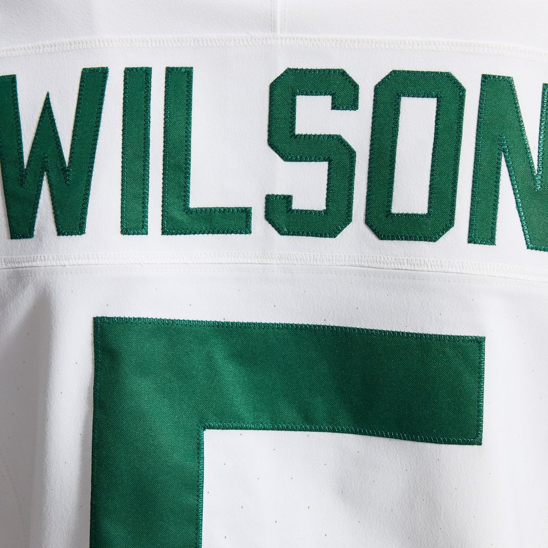 New York Jets Garrett Wilson Nike White Classic Alternate Vapor F.U.S.E. Elite Jersey product image 12, provided for visual