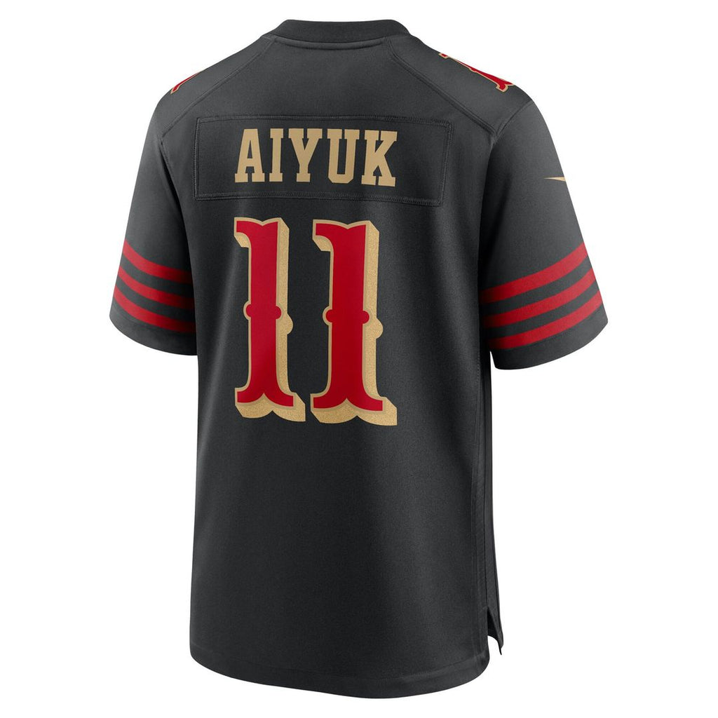 San Francisco 49ers Brandon Aiyuk Nike Black Rivalries Collection Game Jersey product image 3, provided for visual reference