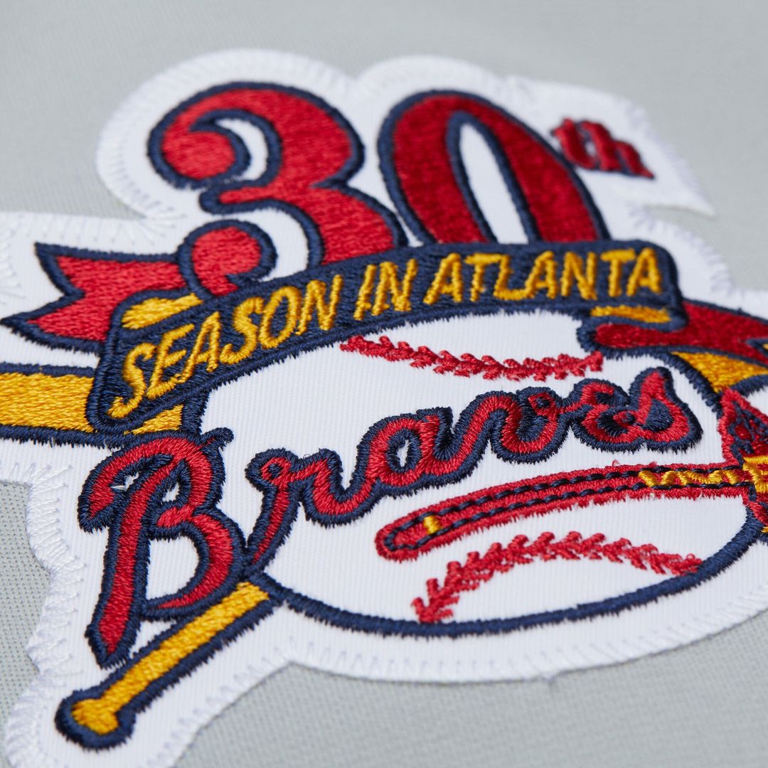 Atlanta Braves Fred McGriff Mitchell & Ness Gray 1995 Throwback Authentic Jersey product image 9, provided for visual