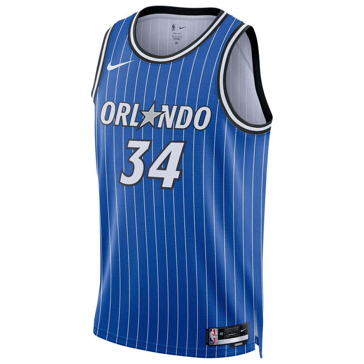 Orlando Magic Nike Replica Icon Edition Swingman Jersey - Blue - Wendell Carter Jr. - Unisex product image 3, provided for