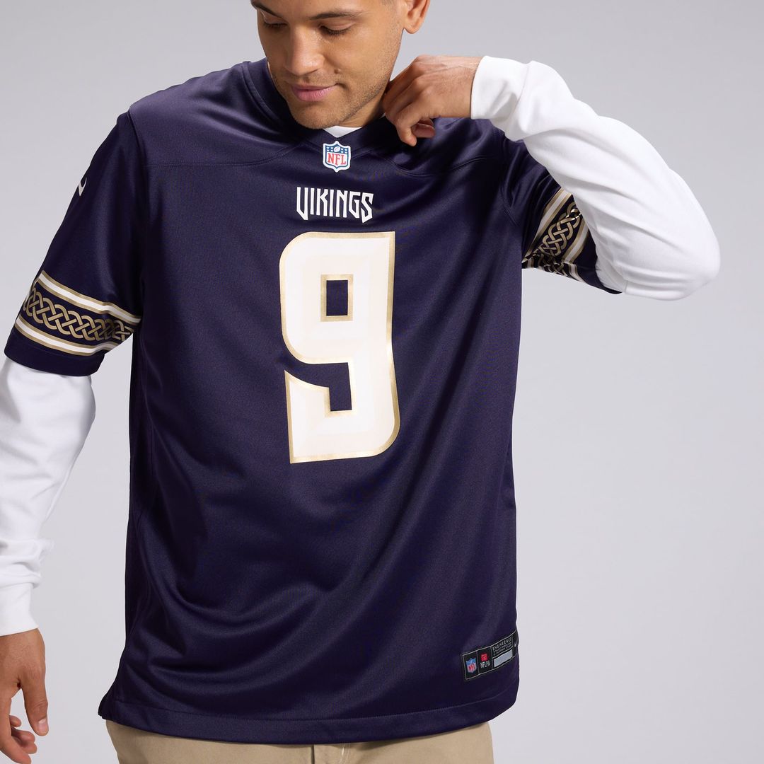 Minnesota Vikings J.J McCarthy Nike Purple 2026 Rivalries Collection Game Jersey product image 9, provided for visual