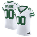 New York Jets Nike White Vapor F.U.S.E. Elite Custom Jersey product image 1, provided for visual reference and product