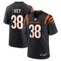 Cincinnati Bengals DJ Ivey Nike Black Team Game Jersey product image 1, provided for visual reference and product detail