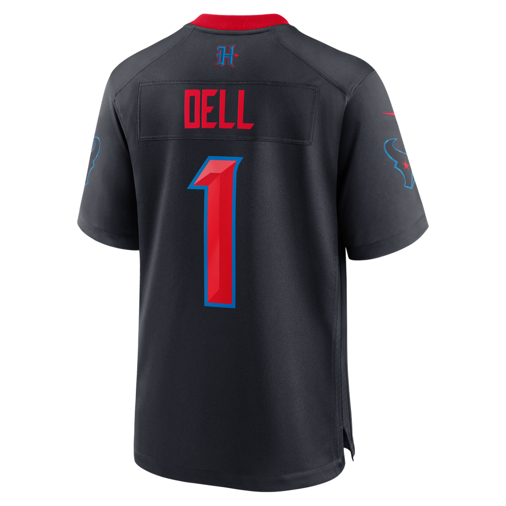 Houston Texans Tank Dell Nike Navy Alternate Game Jersey product image 3, provided for visual reference and product detail