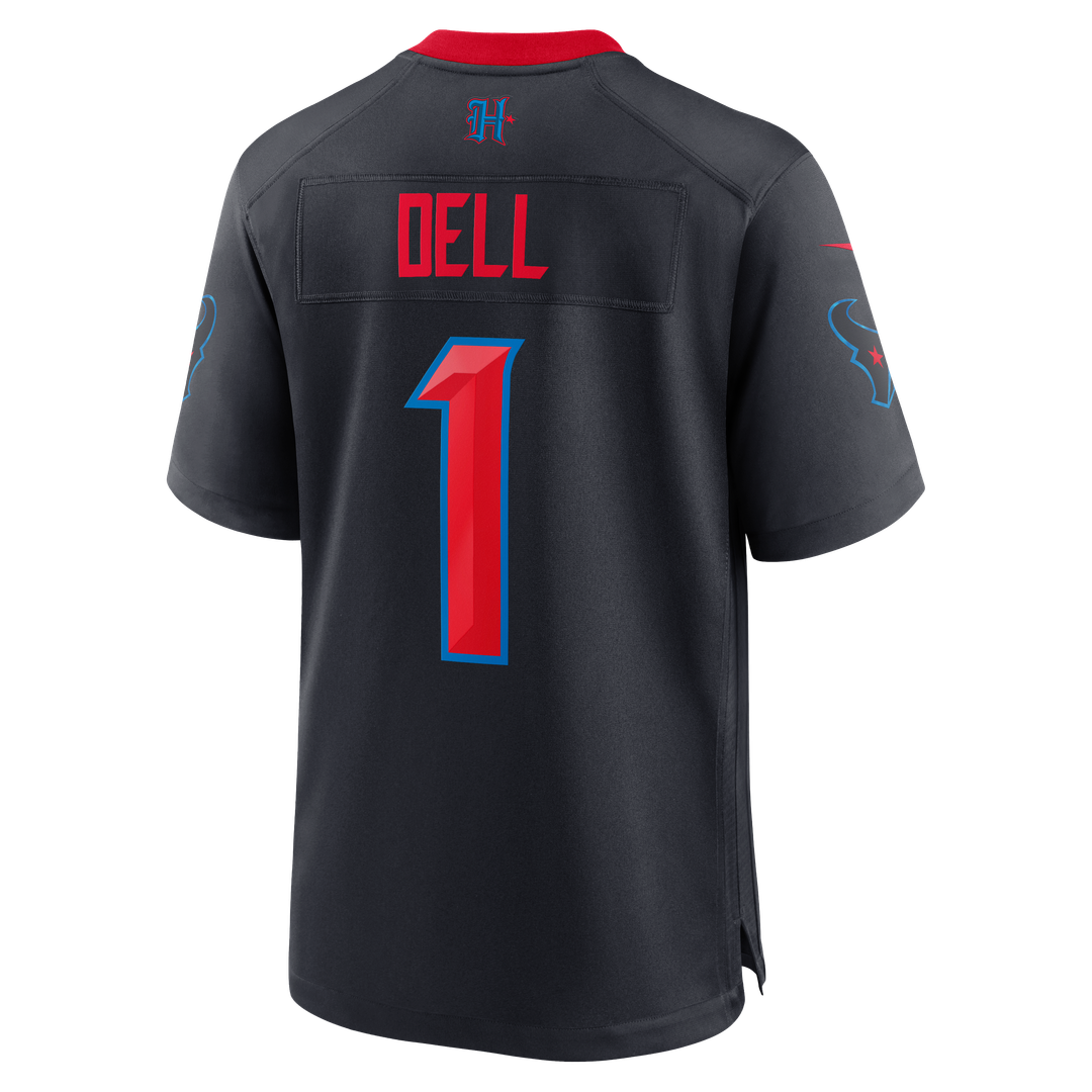 Houston Texans Tank Dell Nike Navy Alternate Game Jersey product image 3, provided for visual reference and product detail