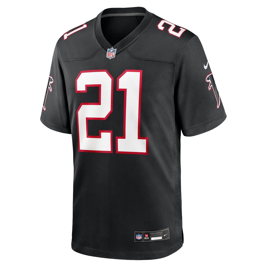 Atlanta Falcons Deion Sanders Nike Black Retired Player Alternate Game Jersey product image 2, provided for visual reference