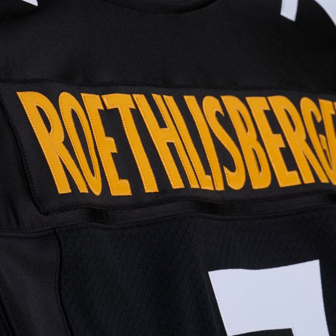 Pittsburgh Steelers Ben Roethlisberger Mitchell & Ness Black 2004 Authentic Throwback Jersey product image 7, provided for