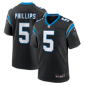 Carolina Panthers Jaelan Phillips Nike Black Game Jersey product image 1, provided for visual reference and product detail