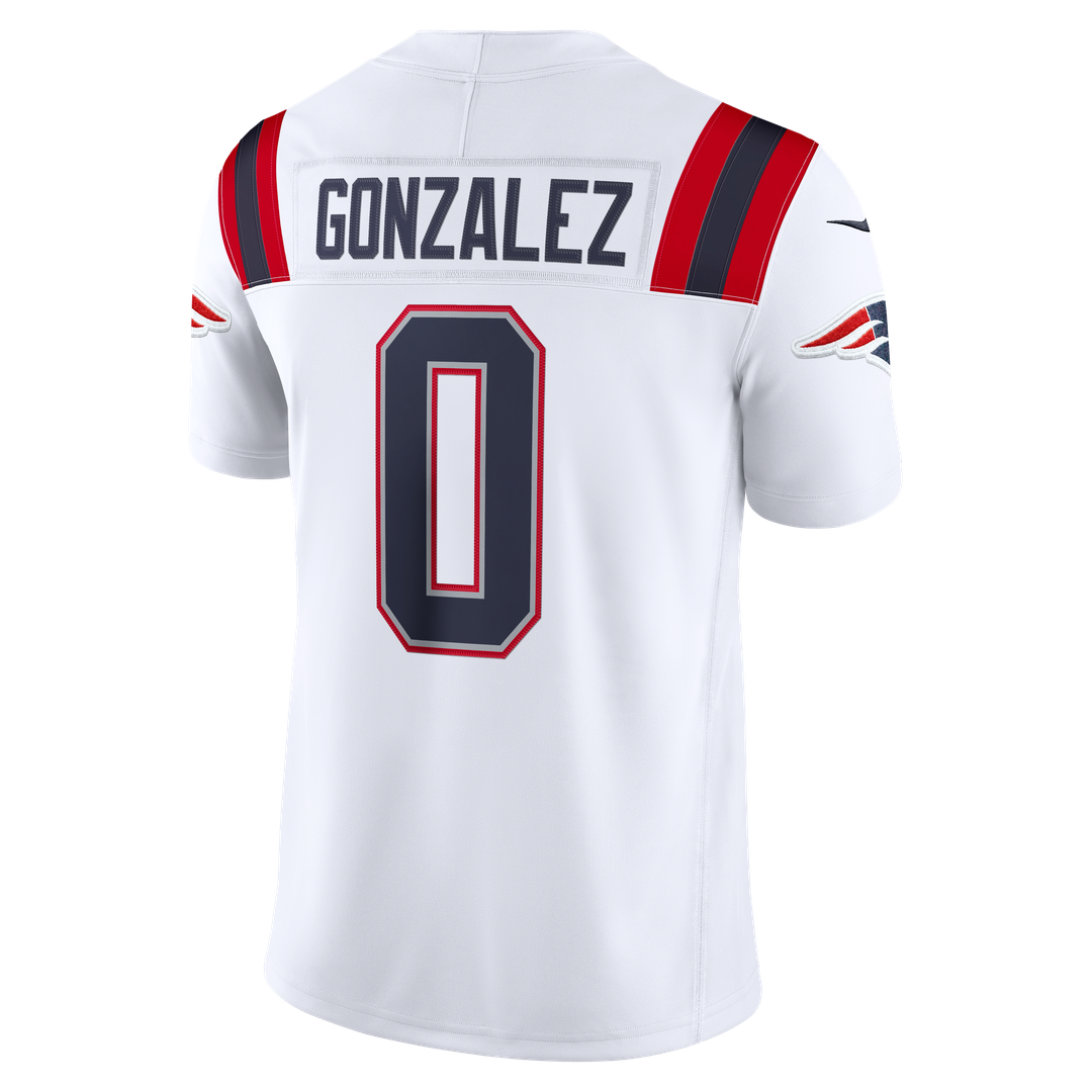New England Patriots Christian Gonzalez Nike Navy Team Vapor F.U.S.E. Stitched Limited Jersey product image 12, provided for