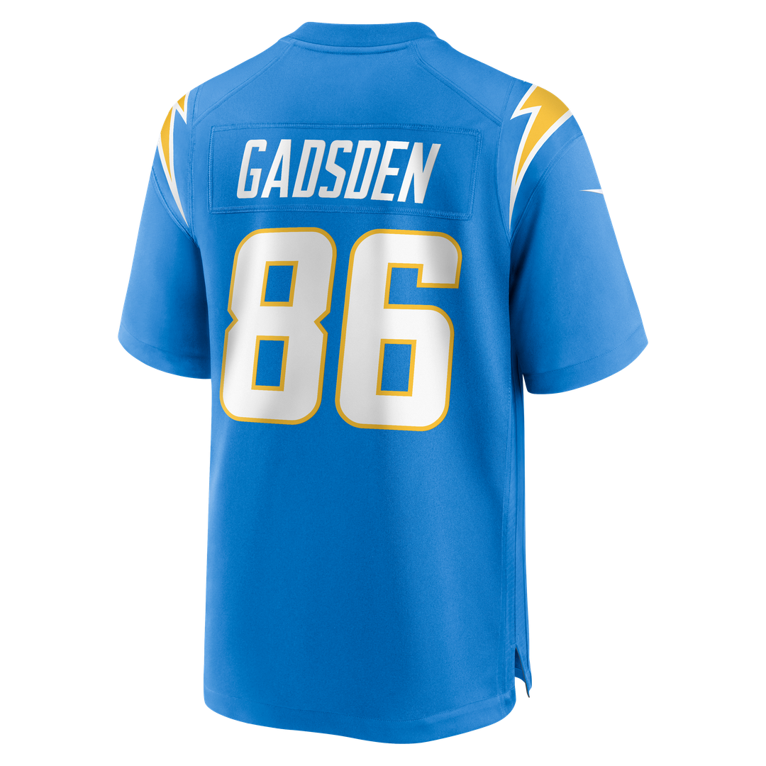 Los Angeles Chargers Oronde Gadsden Nike Powder Blue Team Game Jersey product image 3, provided for visual reference and