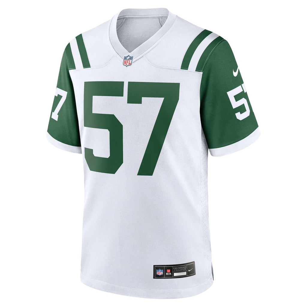 New York Jets C.J. Mosley Nike White Classic Alternate Game Jersey product image 2, provided for visual reference and